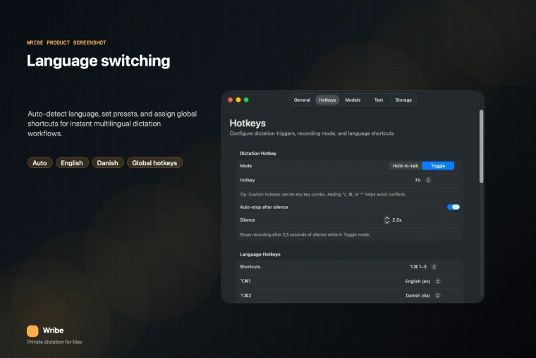 Language switching illustration