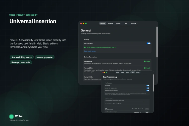 Universal insertion illustration